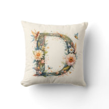 Monografischer Buchstabe D für Aquarellfarben