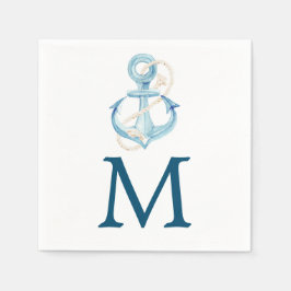 Monografischer Cocktail der Nautischen Marine Napk Serviette