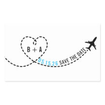 Monografisches Hochzeitdatum der Flugstrecke Perso