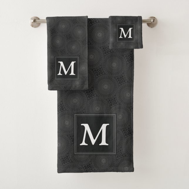 Monografisches Kreismuster Badhandtuch Set (Insitu)