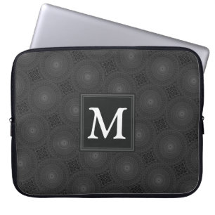 Monografisches Kreismuster Laptopschutzhülle