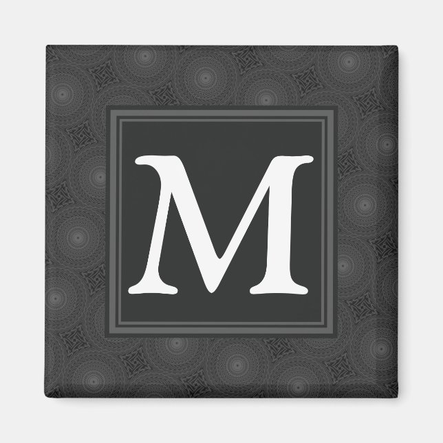 Monografisches Kreismuster Magnet (Vorne)