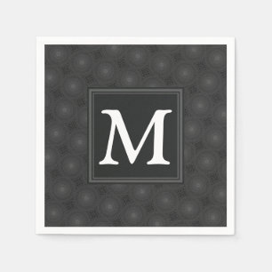 Monografisches Kreismuster Serviette