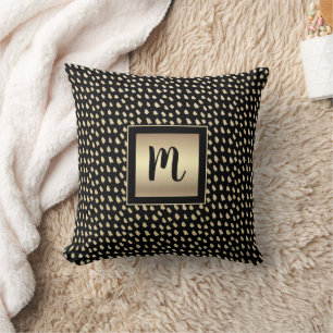 Monografisches Monogramm-Muster Kissen