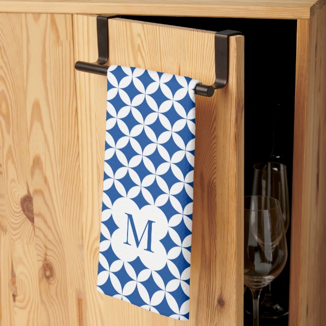 Monografisches Muster für das Kreisquartal, kunden Geschirrtuch (Drittel gefaltet)