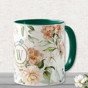Monogram 1600s Dutch Florals 11 oz. Kombinations T Tasse