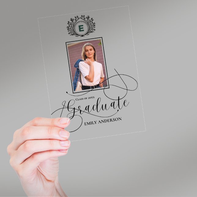 Monogram 2025 Abschluss Foto Ankündigung (Monogram 2025 Graduation Photo Announcement)