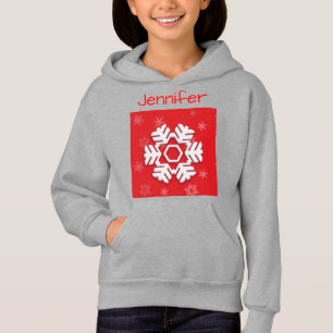 Monogram 20XX Hello Winter Holiday Snowflake Hoodie
