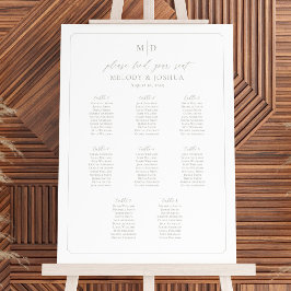 Monogram 8 Tables Seekartenrahmen Poster