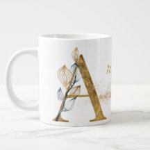 Monogram "A" Jumbo Tasse Soup Ice Cream