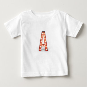 Monogram A Marquee Lights Baby T-shirt