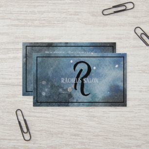 Monogram Abstrakt Moderne Kunstfarbe Visitenkarte