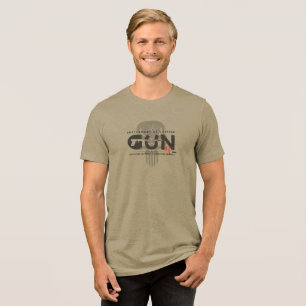 Monogram Art of Gun Herren Tri-Blend Shirt