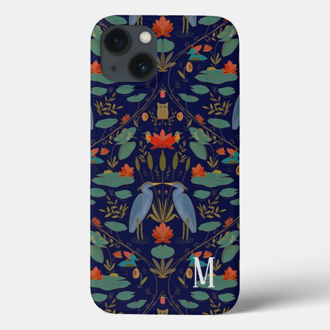 Monogram Arts & Crafts Heron iPhone / iPad Gehäuse Case-Mate iPhone Hülle (Rückseite)
