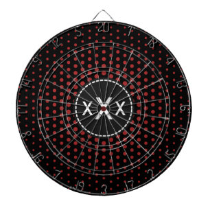 Monogram Auburn Techno Dots Modern Dartscheibe