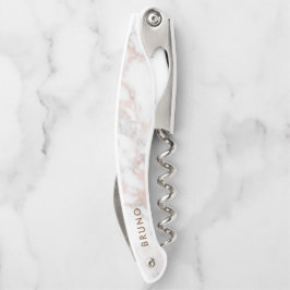 Monogram aus Luxus-Rose-Gold Kellnermesser