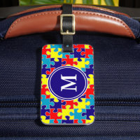 Monogram Autismus Awareness Aspergers Puzzle Muste