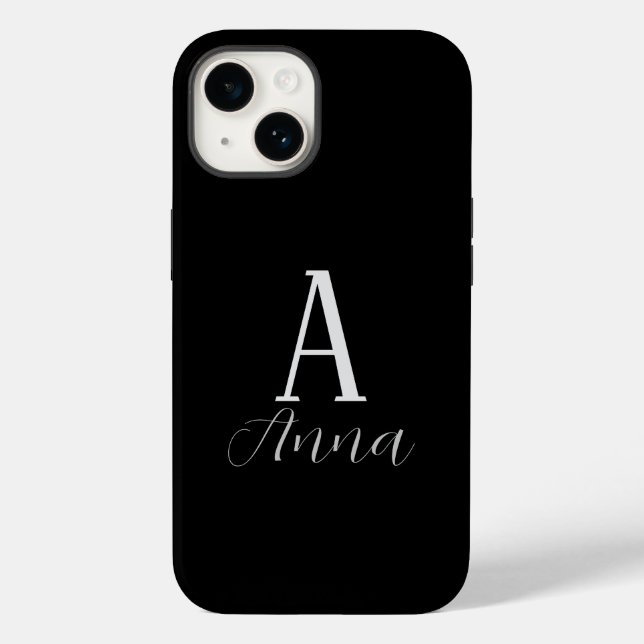 Monogram Autumn vibe Case-Mate iPhone Case (Rückseite)
