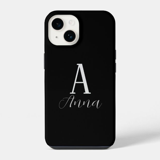 Monogram Autumn vibe Case-Mate iPhone Case Hülle (Rückseite)