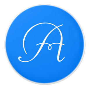 Monogram Azure Keramikknauf