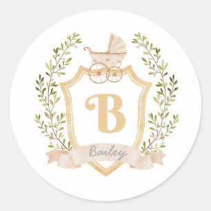 Monogram B   Neutraler Aufkleber