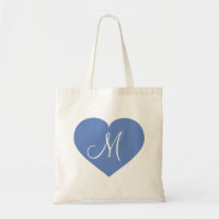 Monogram Baby Blue Heart