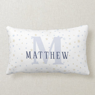 Monogram Baby Boy Navy Kinderzimmer Decke Kissen