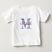 Monogram Baby Boy personalisiert sketched Name Mon