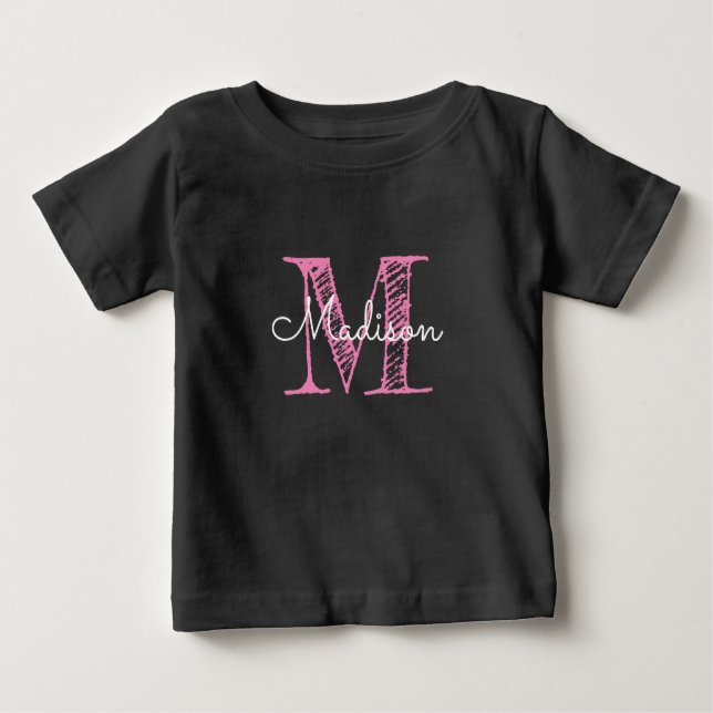 Monogram Baby Girl T - Shirt (Vorderseite)