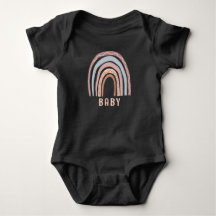 Monogram Baby Name Earthy Boho Rainbow Neutral