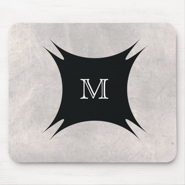 Monogram-Back personalisieren Mousepad (Vorne)