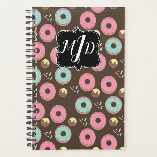 Monogram Bakery Donut mit gefrorenen Streuseln Mis Planer (Vorderseite)