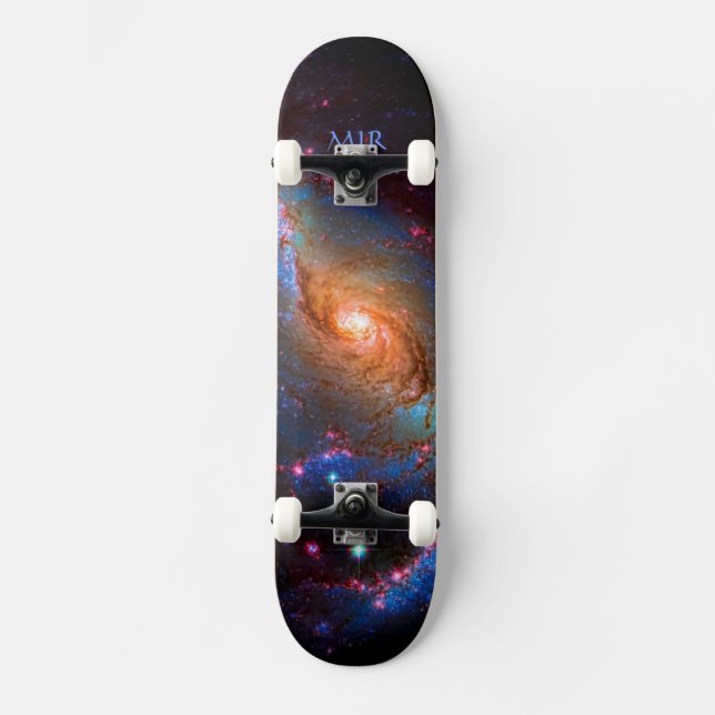 Monogram Barred Spiral Galaxy NGC 1672 Skateboard (Vorderseite)