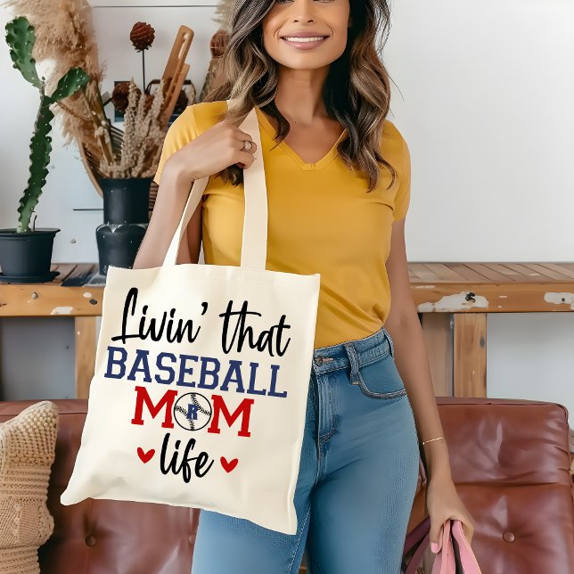 Monogram Baseball Mother-Geschenk Tragetasche (Von Creator hochgeladen)