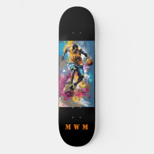 Monogram Basketball Einzigartiges Design-Skateboar Skateboard