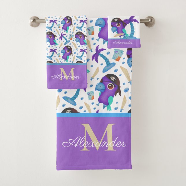 Monogram Bath Handtuch Set (Insitu)