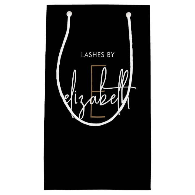 Monogram Beauty Lashes Kleine Geschenktüte (Vorderseite)