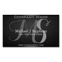 Monogram Beruflich Black Metal Textured Magnet