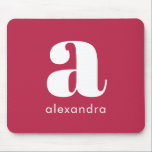 Monogram Beruflich Simple Magenta Mousepad<br><div class="desc">Monogram Beruflich Simple Magenta Mouse Pad als Initial Name Monogram Das Mauspad weist die beliebte Jahresfarbe auf und kann personalisiert werden. Größe,  Textfarbe und Schriftart können über die Schaltfläche "Anpassen" geändert werden. Macht ein großartiges Geschenk für jeden Anlass. Kontaktieren Sie mich unter truullc@gmail.com für individuelle Bestellungen.</div>