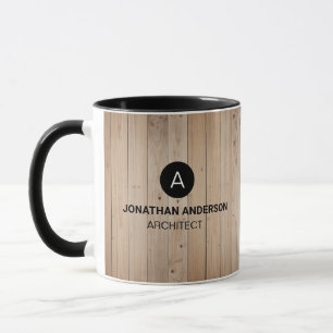 Monogram, beruflicher Architekt Tasse