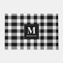 Monogram Black and White Buffalo Kariert