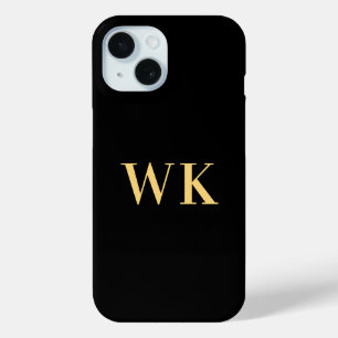 Monogram Black Gold Case-Mate iPhone Hülle