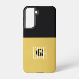 Monogram Black Gold & Girly Hübsch Samsung Galaxy Hülle