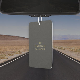 Monogram Black Gold   Modernes Minimalistisches El Autolufterfrischer