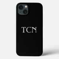 Monogram Black Gray Minimalist