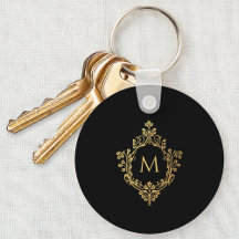 Monogram Black Imitats Gold Elegantes Vintages Wap