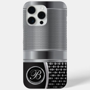 Monogram Black und Silver Metallic Mesh Case-Mate iPhone Hülle