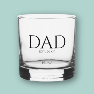 Monogram Black Vater Typografie Whiskyglas