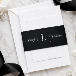 Monogram Black Wedly Band