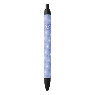 Monogram Blue Circles pattern Kugelschreiber